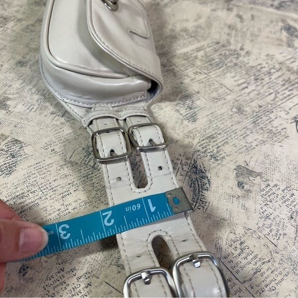 BVNDI Cream Leather Fanny Double Pack Bag - Picture 10 of 10